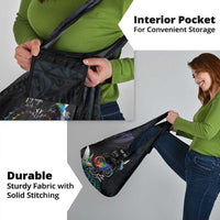 Polynesian Cancers Awareness Grocery Bag Hummingbird - Fly High Until We Meet Again