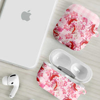 Pink Palaka Hawaii Aloha AirPods Case Koi Pond Mix Sakura - Polynesian Pride