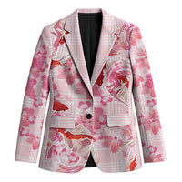 Pink Palaka Hawaii Aloha Blazer Koi Pond Mix Sakura - Polynesian Pride
