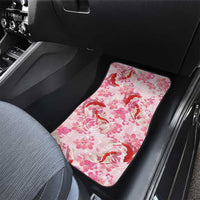 Pink Palaka Hawaii Aloha Car Mats Koi Pond Mix Sakura - Polynesian Pride
