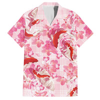 Pink Palaka Hawaii Aloha Hawaiian Shirt Koi Pond Mix Sakura - Polynesian Pride