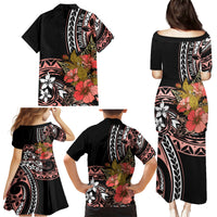 Hawaii Valentine Family Matching Puletasi and Hawaiian Shirt Plumeria Aloha Wau Ia Oe LT7 - Polynesian Pride