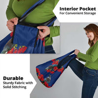 New Zealand Pohutukawa with Tui Birds Grocery Bag Version 2