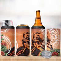 Hawaii Women's Day Tribal 4 in 1 Can Cooler Tumbler Pele Honua Mea