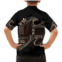 Samoa Siapo Mamanu Family Matching Mermaid Dress and Hawaiian Shirt Waves Motifs LT7 - Polynesian Pride
