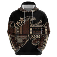 Samoa Siapo Mamanu Hoodie Waves Motifs