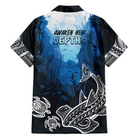 World Ocean Day Pasifika Family Matching Long Sleeve Bodycon Dress and Hawaiian Shirt Awaken New Depths