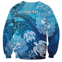 Hawaii World Ocean Day Sweatshirt Kakau Turtles