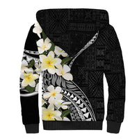 Aloha Hawaii Festive Sherpa Hoodie Frangipani Lace Classic