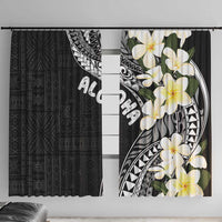 Aloha Hawaii Festive Window Curtain Frangipani Lace Classic