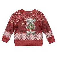Here For A Koality Xmas Australia Abogirinal Kid Ugly Christmas Sweater Santa Koala - Polynesian Pride