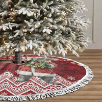Here For A Koality Xmas Australia Abogirinal Tree Skirt Santa Koala - Polynesian Pride