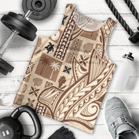 Samoa Tapa Men Tank Top Siapo Mix Tatau Patterns LT7 - Polynesian Pride