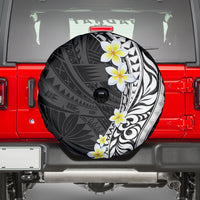 Hawaii Aloha Spare Tire Cover Plumeria Vintage - Black LT7 - Polynesian Pride