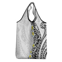 Hawaii Aloha Grocery Bag Plumeria Vintage - White