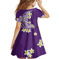 Hawaii Aloha Family Matching Puletasi Dress and Hawaiian Shirt Plumeria Vintage - Violet LT7 - Polynesian Pride
