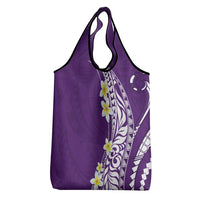 Hawaii Aloha Grocery Bag Plumeria Vintage - Violet