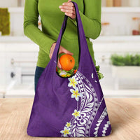 Hawaii Aloha Grocery Bag Plumeria Vintage - Violet