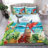 Aloha Honolulu Festival Bedding Set Ukulele By The Shore