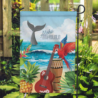 Aloha Honolulu Festival Garden Flag Ukulele By The Shore