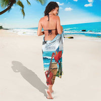 Aloha Honolulu Festival Sarong Ukulele By The Shore