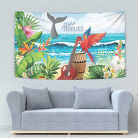 Aloha Honolulu Festival Tapestry Ukulele By The Shore