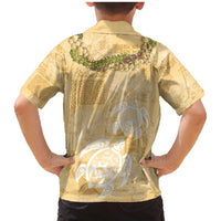 Aloha Honolulu Festival Family Matching Mermaid Dress and Hawaiian Shirt Hawaii Kapa Mix Flowers Lei LT7 - Polynesian Pride