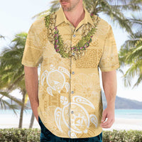 Aloha Honolulu Festival Hawaiian Shirt Hawaii Kapa Mix Flowers Lei