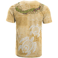 Aloha Honolulu Festival T Shirt Hawaii Kapa Mix Flowers Lei