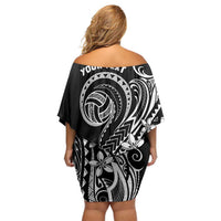 Polynesia Beach Volleyball Personalized Off Shoulder Short Dress Basic