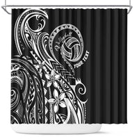 Polynesia Beach Volleyball Personalized Shower Curtain Basic