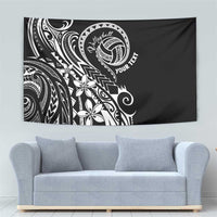 Polynesia Beach Volleyball Personalized Tapestry Basic