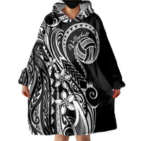 Polynesia Beach Volleyball Personalized Wearable Blanket Hoodie Basic
