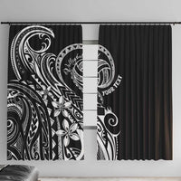 Polynesia Beach Volleyball Personalized Window Curtain Basic