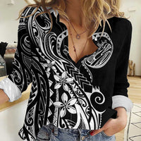 Polynesia Beach Volleyball Personalized Women Casual Shirt Basic LT7 Female Black - Polynesian Pride