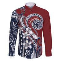 Polynesia Beach Volleyball Personalized Family Matching Puletasi and Hawaiian Shirt Special