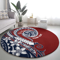 Polynesia Beach Volleyball Personalized Round Carpet Special