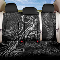 Polynesia Plumeria Lei Back Car Seat Cover Black Curves Motif LT7 One Size Black - Polynesian Pride