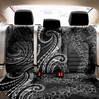 Polynesia Plumeria Lei Back Car Seat Cover Black Curves Motif LT7 - Polynesian Pride
