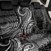 Polynesia Plumeria Lei Back Car Seat Cover Black Curves Motif LT7 - Polynesian Pride