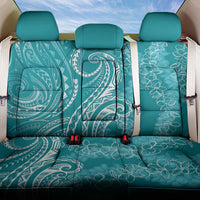 Polynesia Plumeria Lei Back Car Seat Cover Teal Curves Motif LT7 One Size Teal - Polynesian Pride