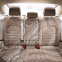 Polynesia Plumeria Lei Back Car Seat Cover Beige Curves Motif LT7 - Polynesian Pride