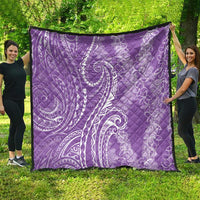 Polynesia Plumeria Lei Quilt Periwinkle Curves Motif LT7 - Polynesian Pride