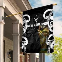 New Zealand WC2026 Black Garden Flag Silver Fern