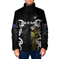 New Zealand WC2026 Custom Black Padded Jacket Silver Fern