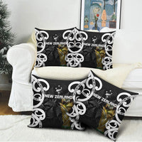 New Zealand WC2026 Black Pillow Cover Silver Fern
