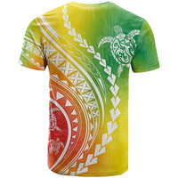 Polynesian Pride T Shirt Turtle Hibiscus Luxury Style - Reggae LT7 - Polynesian Pride