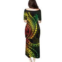 Polynesian Pride Puletasi Turtle Hibiscus Luxury Style - Reggae Ver2 LT7 - Polynesian Pride
