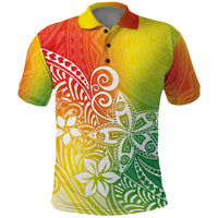 Polynesia Polo Shirt Plumeria Reggae Curves LT7 Reggae - Polynesian Pride