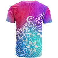 Polynesia T Shirt Plumeria Galaxy Gradient Curves LT7 - Polynesian Pride